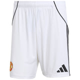 adidas Manchester United Football 2025/26 Adults Home Shorts Front View