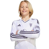 adidas Manchester United Football 2025/26 Kids Long Sleeved Away Jersey