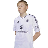 adidas Manchester United Football 2025/26 Kids Short Sleeved Away Jersey