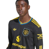 adidas MUFC 25 Third LS Jersey Black