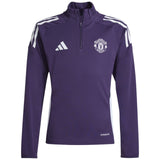 adidas Manchester United Tiro Football 2025/26 Kids Half-Zip Training Top Front View