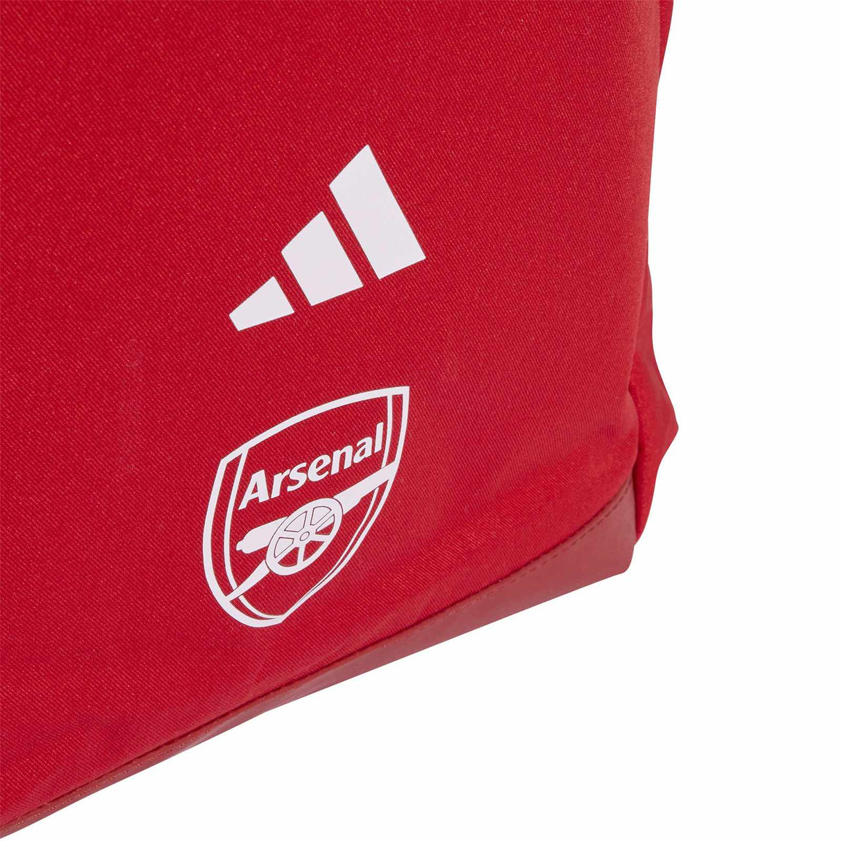 adidas Arsenal Football Club 2025/26 Backpack Close-Up Crest & Logo View