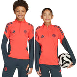 adidas FC Bayern Football 2025/26 Kids Half-Zip Training Top