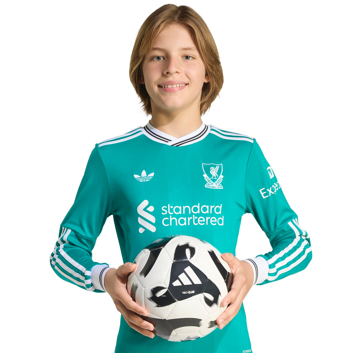 adidas LFC 25 Kids Third LS Jersey Green