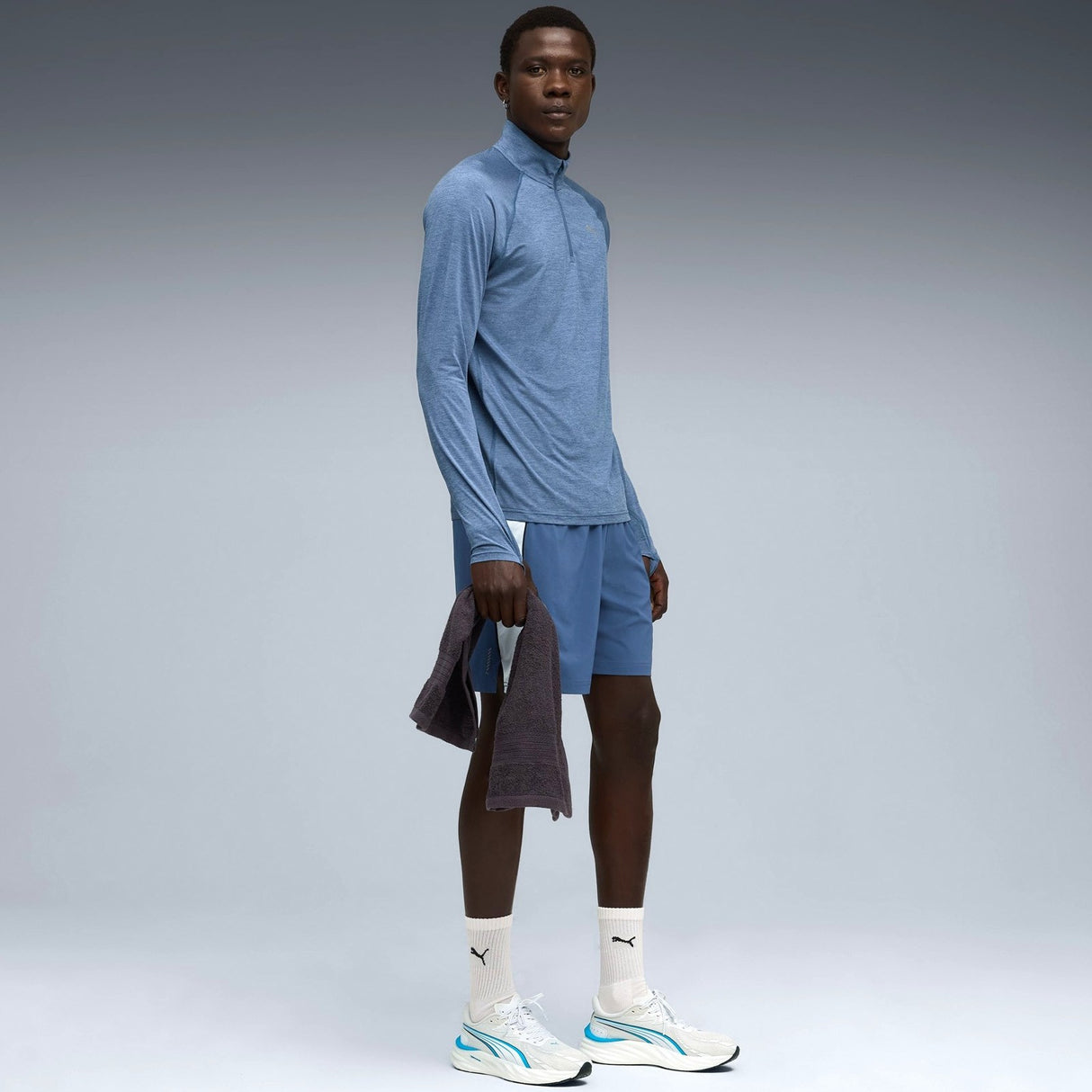 PUMA Run Velocity Cloudspun Mens Half-Zip Running Top