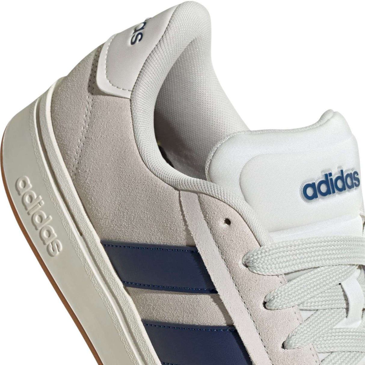 adidas Grand Court Alpha Mens Regular-Fit Sneakers Close-Up Back View