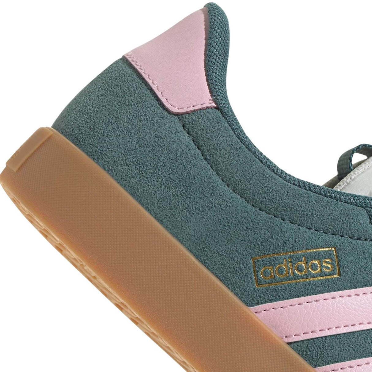 adidas VL Court 3.0 Womens Regular-Fit Lace Sneakers Close-Up Back View