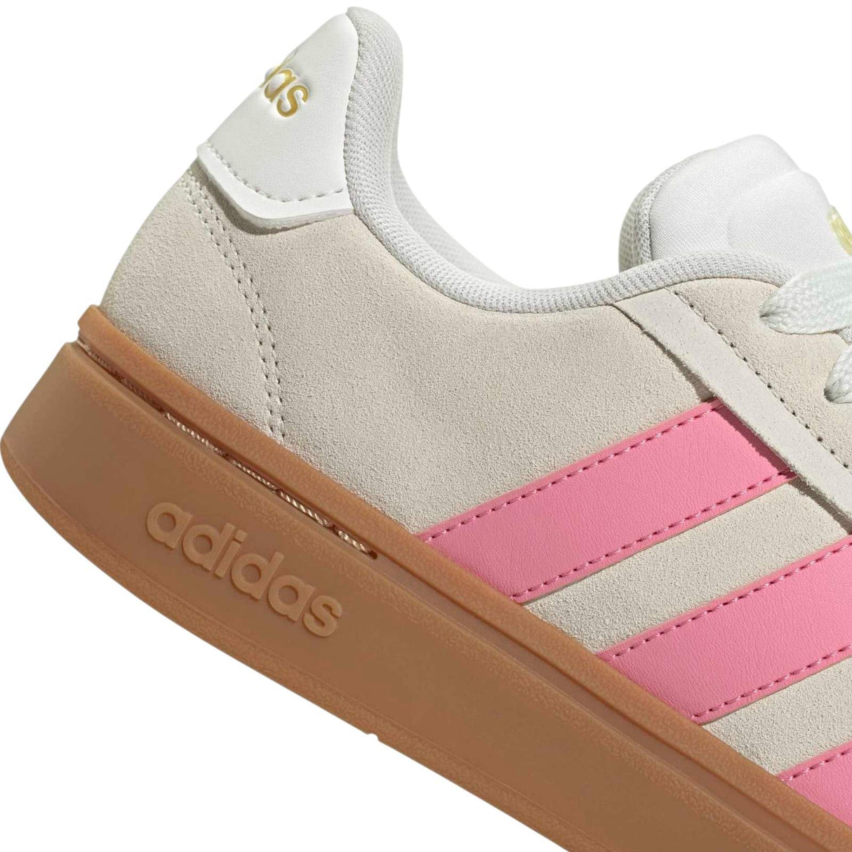 adidas Grand Court Alpha Womens Regular-Fit Lace Sneakers Close-Up Back View
