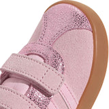 adidas VL Court 3.0 Kids 3-Stripe Court-Inspired Shoes Top Close-Up View