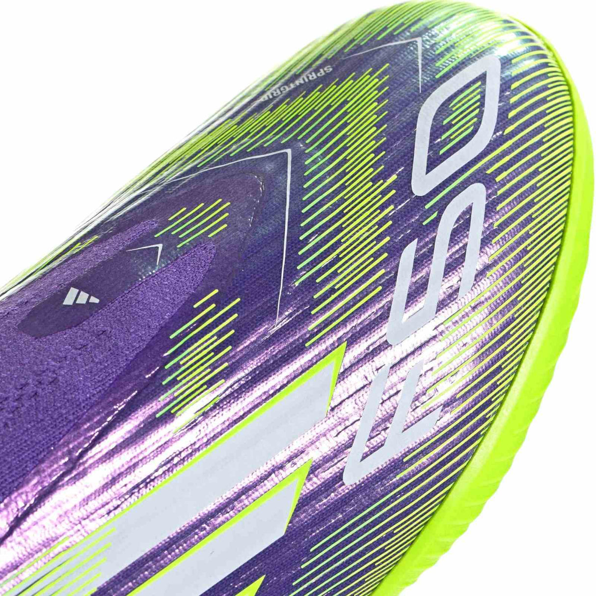 adidas F50 League Laceless Kids Firm Ground Football Boots Close-Up Top View