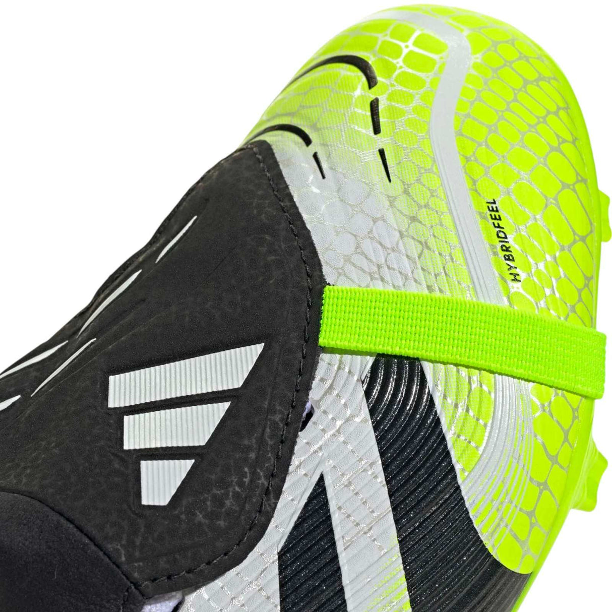 adidas Predator League Kids Firm Ground Football Boots Close-Up Fold-Over Tongue View
