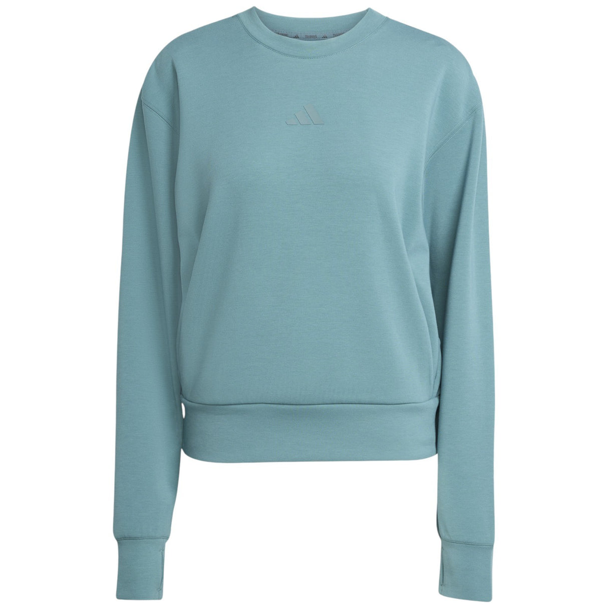 adidas D4T Womens Fleece Crew Sweatshirt Model Front View
