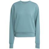 adidas D4T Womens Fleece Crew Sweatshirt Model Front View