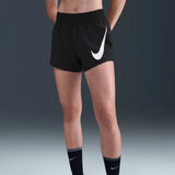 Nike One Swoosh Womens Dri-FIT Mid-Rise Loose 3" Brief-Lined Running Shorts
