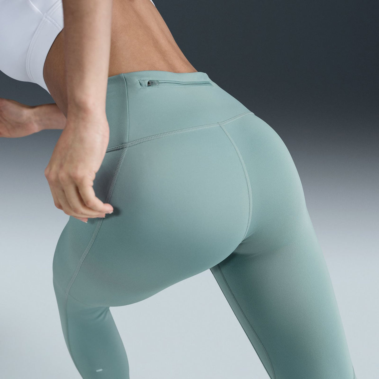 Nike DF Tempo HR 7/8 Womens Tight Green