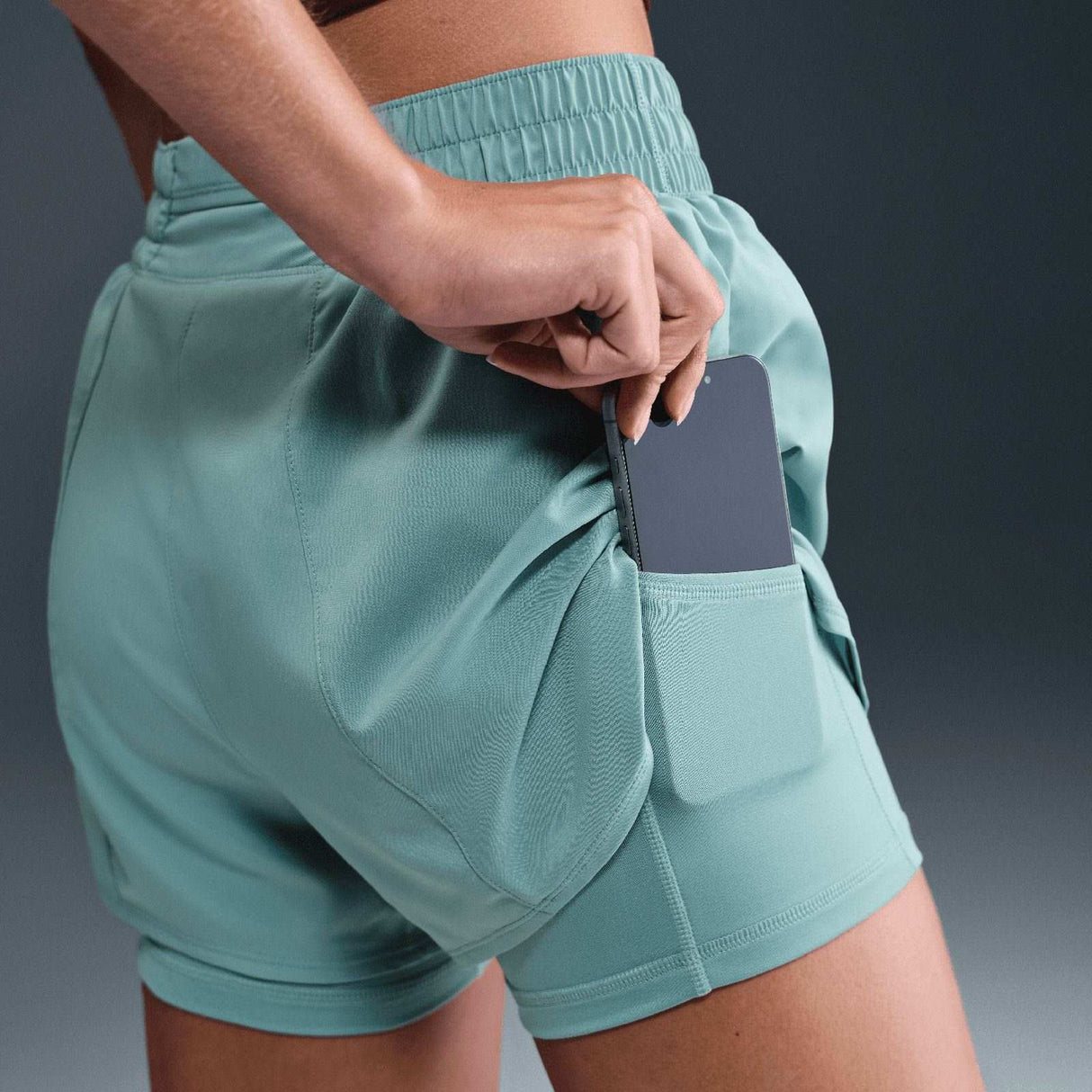 Nike One DF HR 3IN 2N1 Wmns Short Green