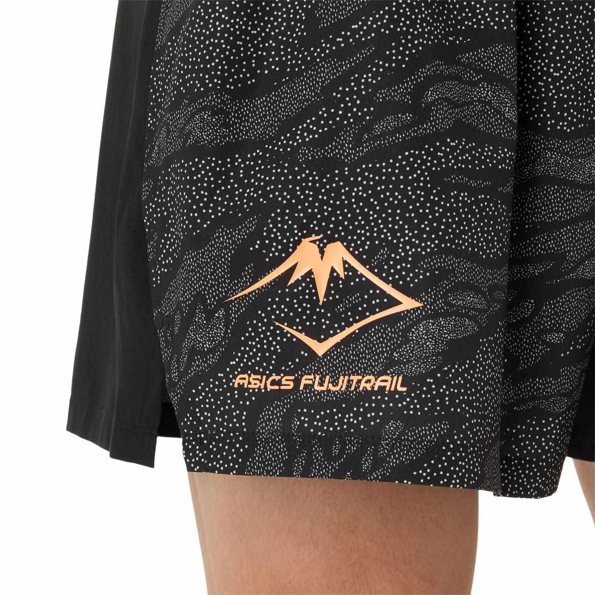 Asics Fujitrail AOP 5in Mens Short Blk