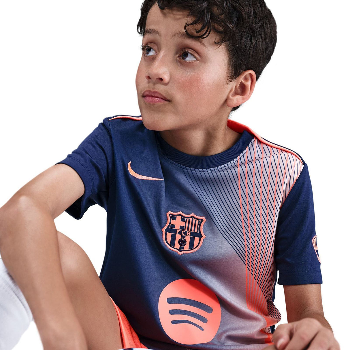 Nike FC Barcelona Academy Pro Third Big Kids Dri-FIT Soccer Pre-Match Top
