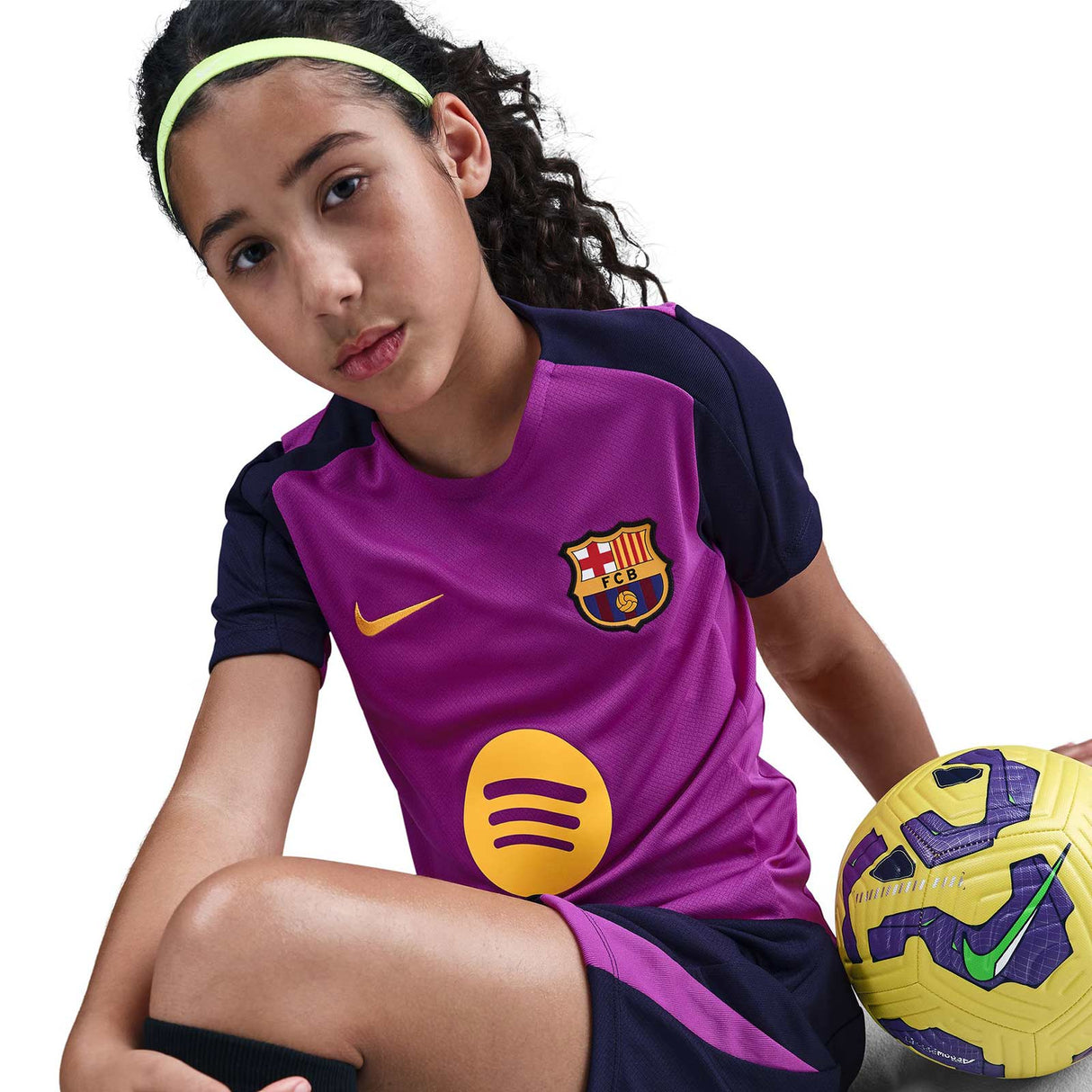 Nike FC Barcelona Strike Kids Dri-FIT Soccer Short-Sleeve Top