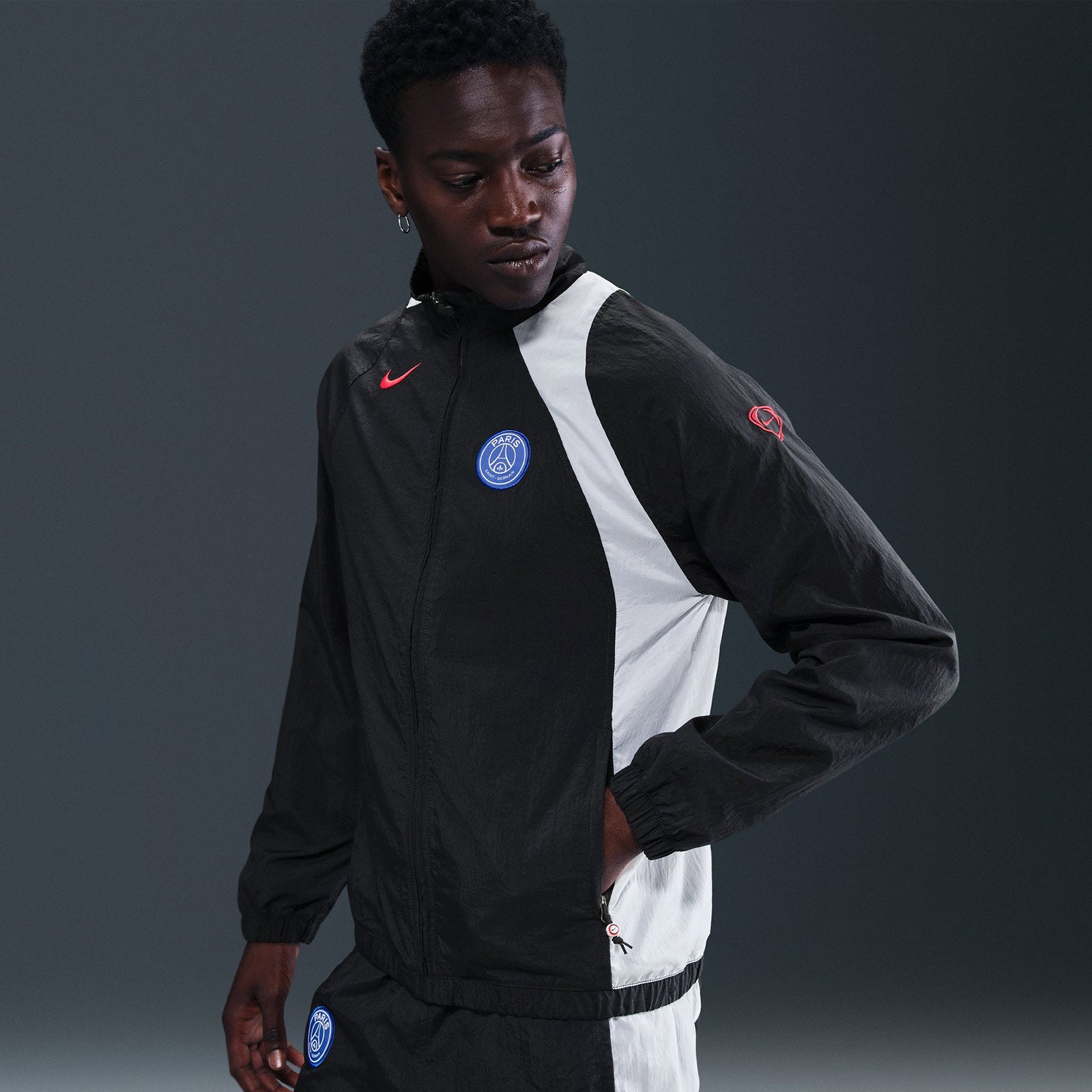 Track Jacket Black Psg Jacket 2021-22 Paris Saint-Germain Nike