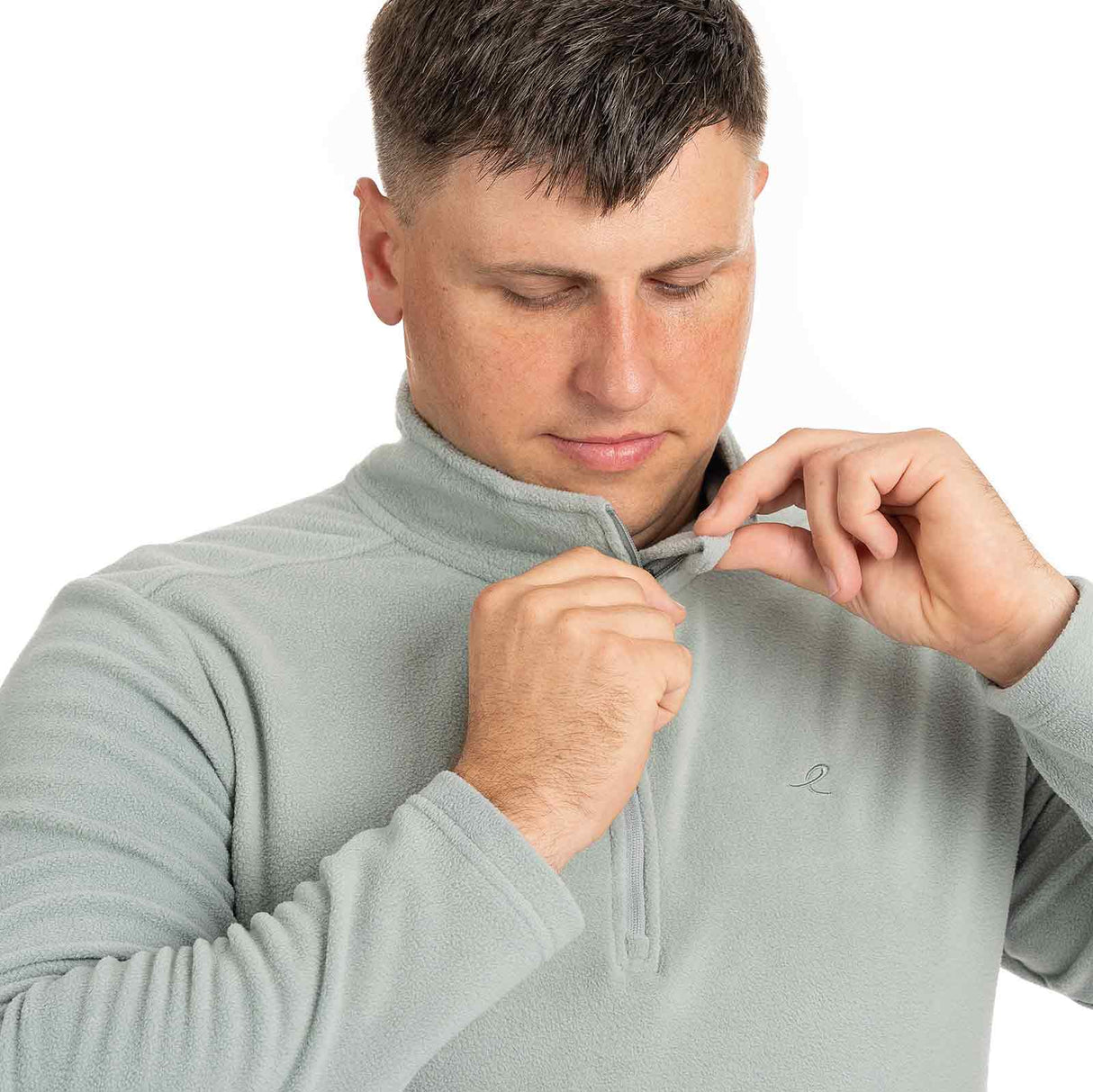 Energetics Amos Mens Mid Fleece Half Zip Sweatshirt