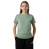 TNF TEEN SIMPLE DOME SS Girls Tee Green