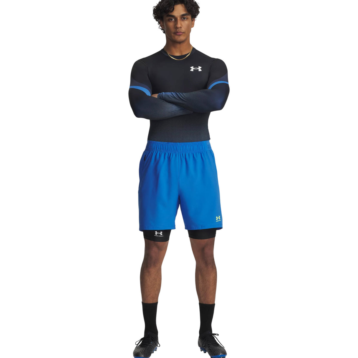 UA Sub Crew Mens LS Baselayer Blue