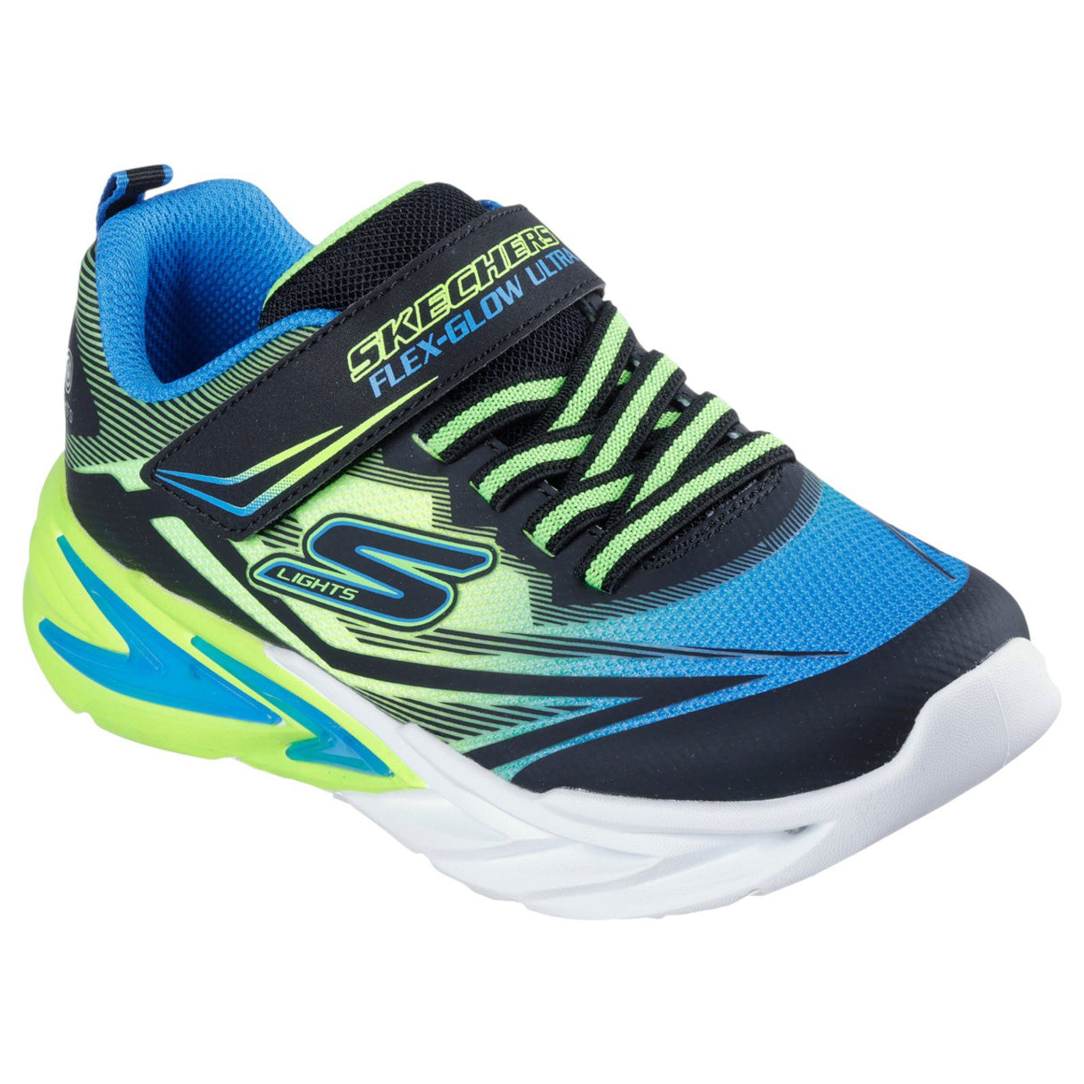 Skechers Jr B SLights FlexGlow Ultra Blu