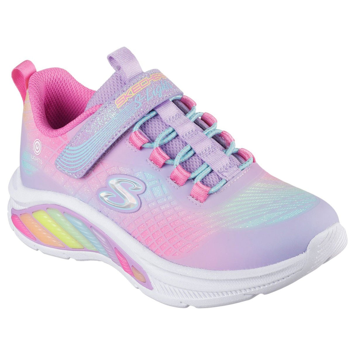 Skechers Jr G Slights Rainbw Cruisrs Pnk
