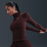 Nike Wmns ONE DF FZ FIT JKT Maroon