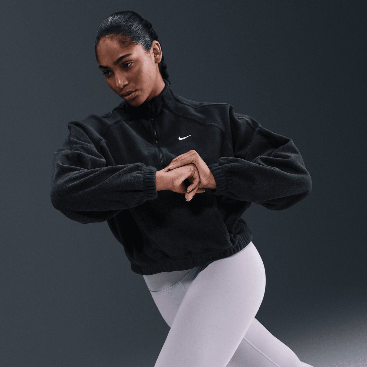 Nike Wmns ONE TF HZ TOP POLAR SP WT Blk