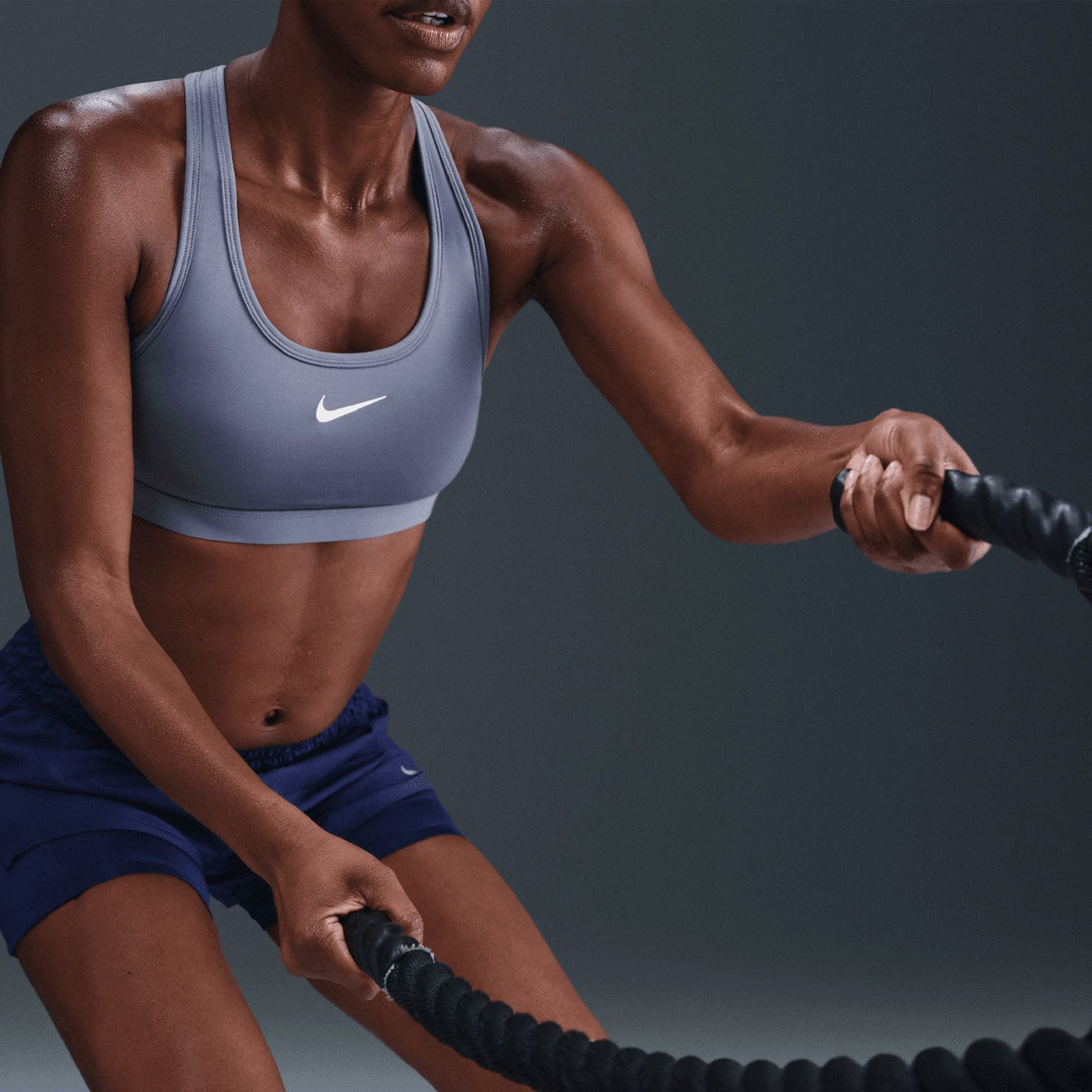 Nike Wmns SWSH MED SPT BRA Blue