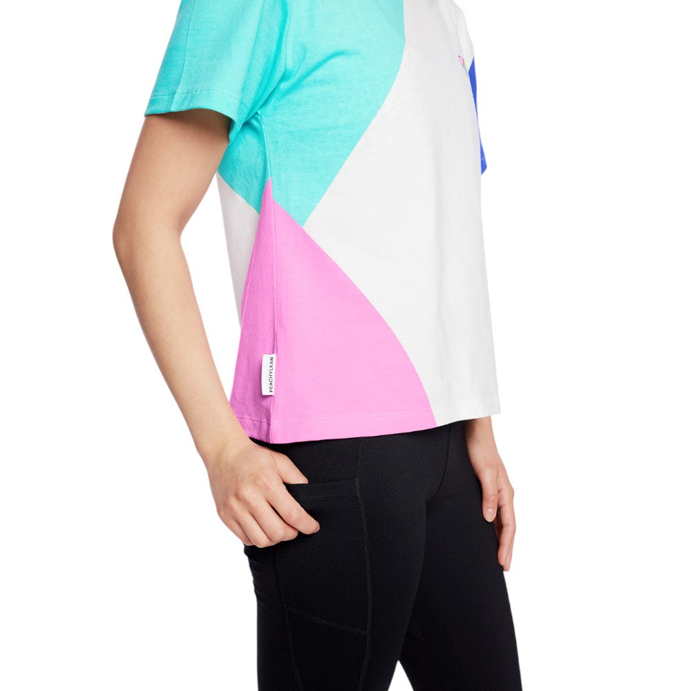 Peachylean Graphic Print Womens Everyday Workout T-Shirt