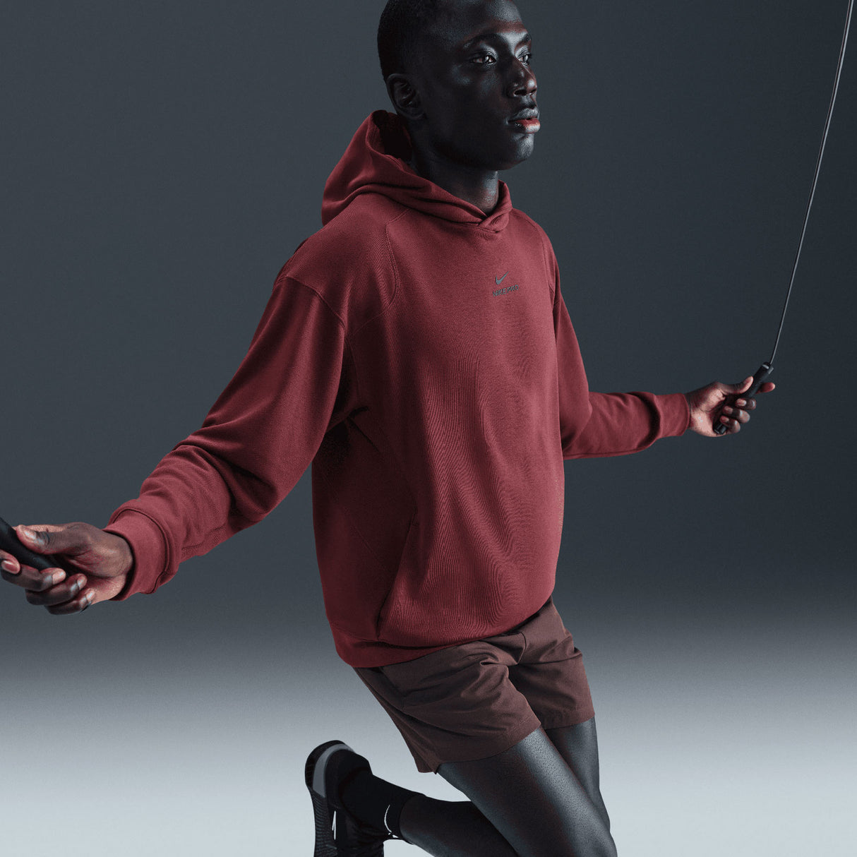 Nike Mens NP DF NPT MIDLAYER HOODIE Red