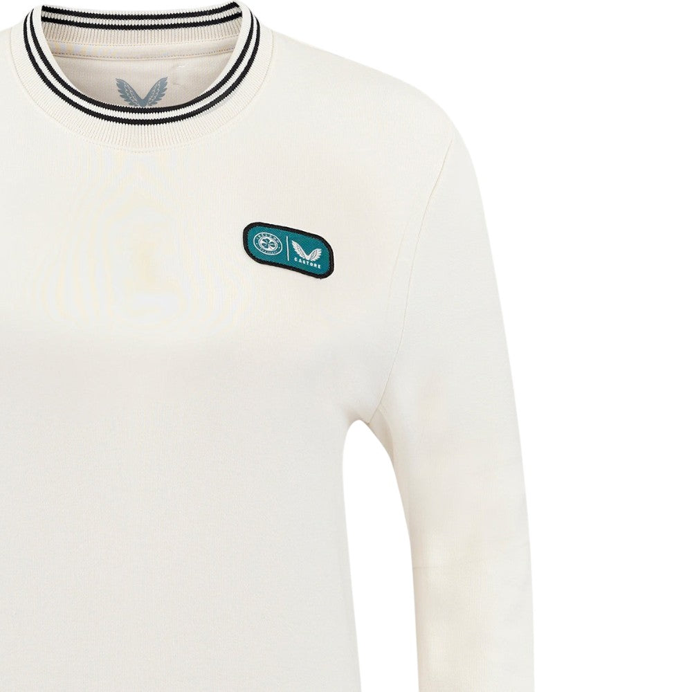 Castore FAI 24 Wmn Crop Fleece Crew Wht