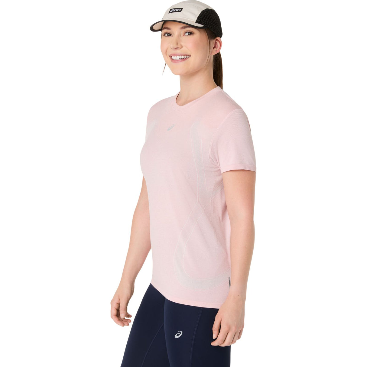 ASICS WMS ROAD SEAMLESS SS TOP RED