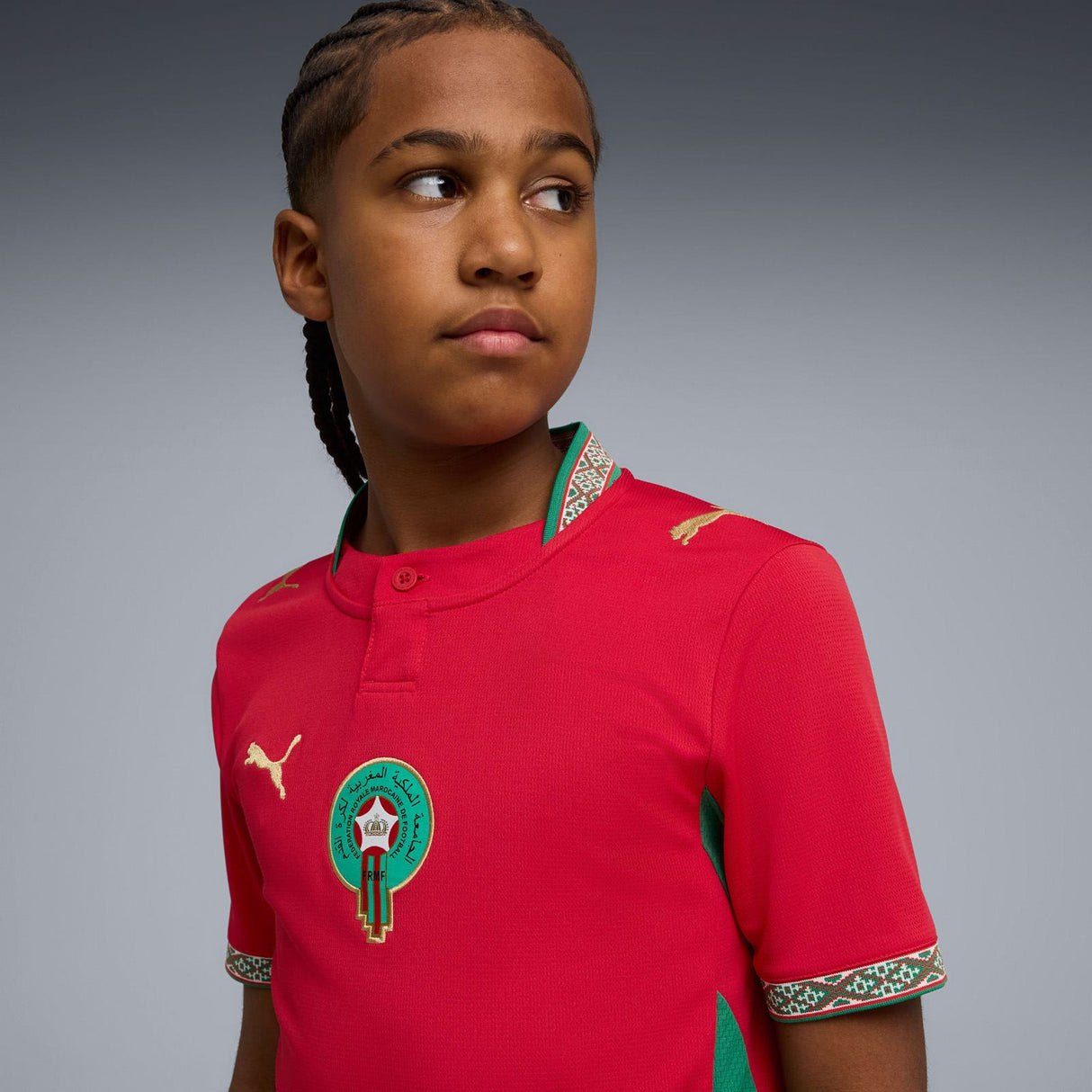 PUMA MOROCCO WC26 KID HOME JERSEY RED