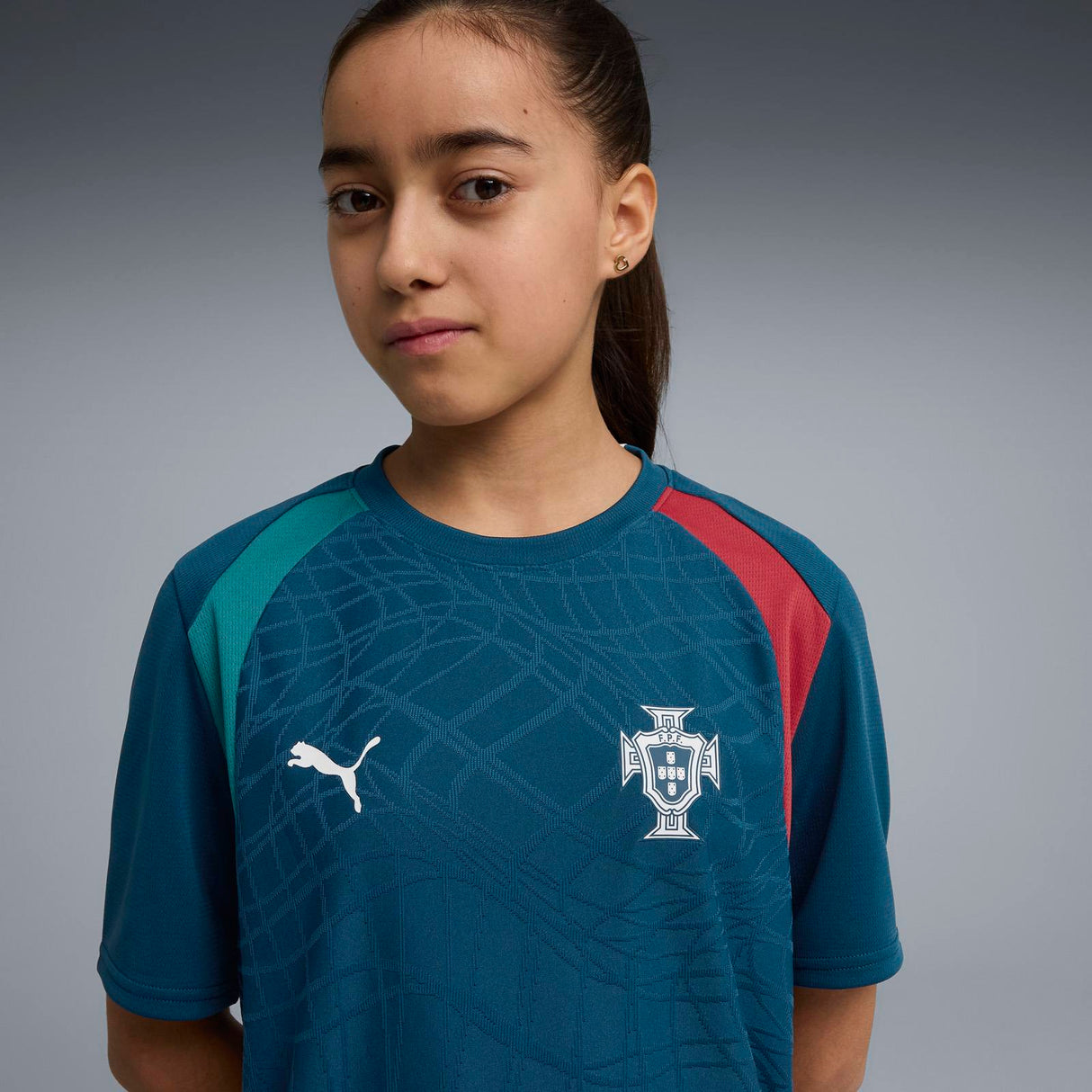 PUMA PORTUGAL WC26 KID TRAIN JERSEY NAVY