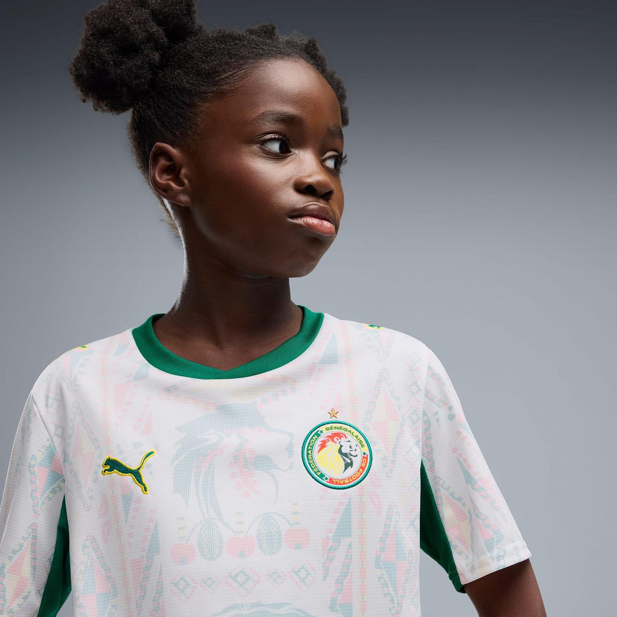 PUMA SENEGAL WC26 KIDS HOME JERSEY WHITE