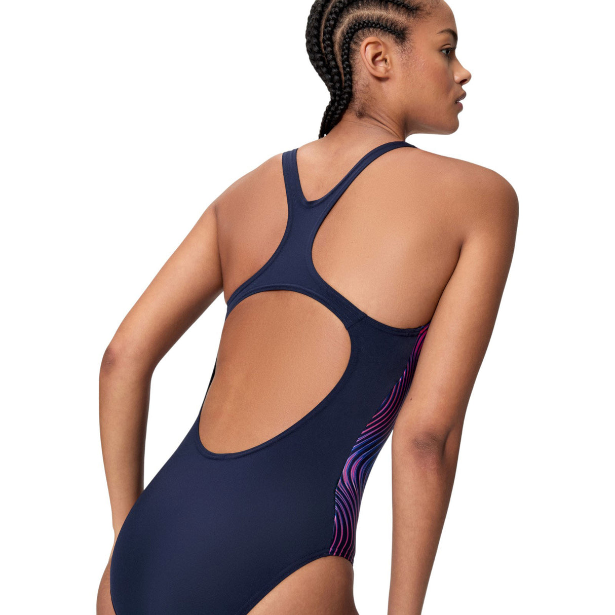 SPEEDO PRINT MEDALIST ONE PIECE NAVY