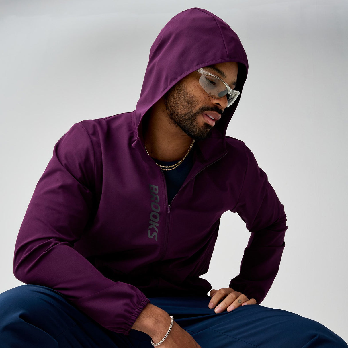 Brooks Mens Canopy Jacket Red