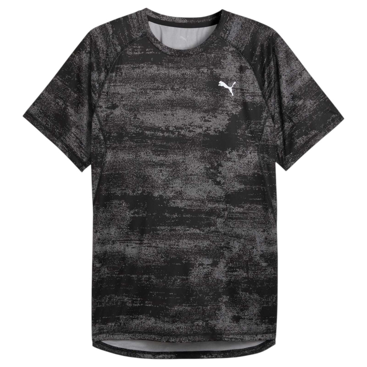 Puma Mens Run Velocity AOP Tee Black