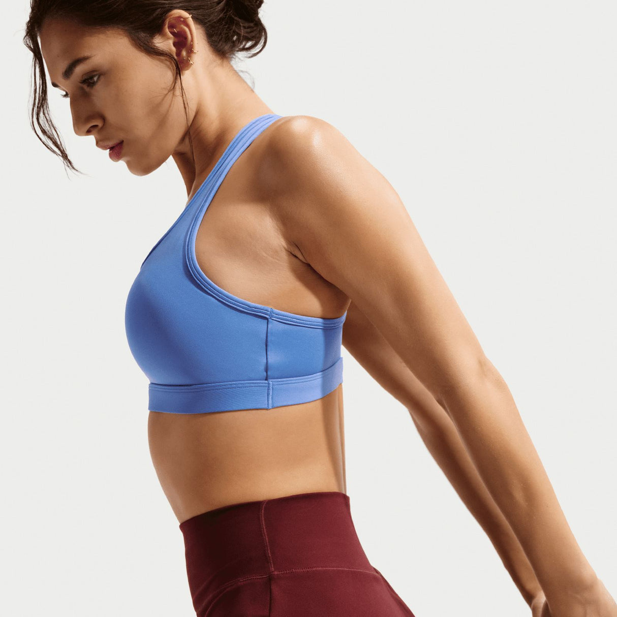 Nike W NK SWSH MED SPT BRA Blue