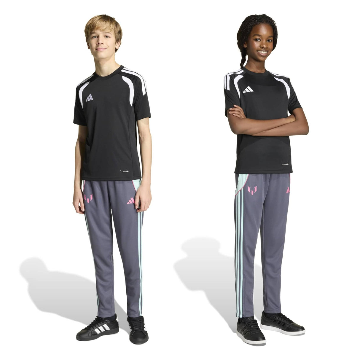 adidas Boys Messi Pants Grey