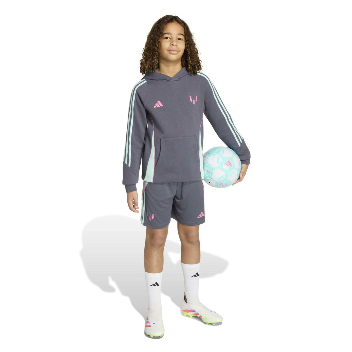 adidas Boys Messi Hoody Grey