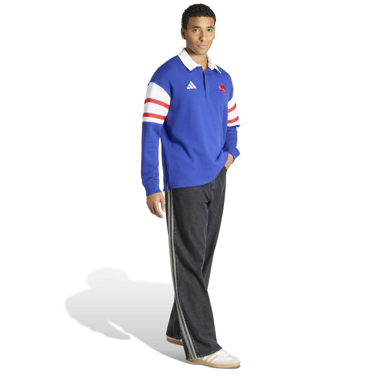 adidas France 25/26 Heritage Polo Blue