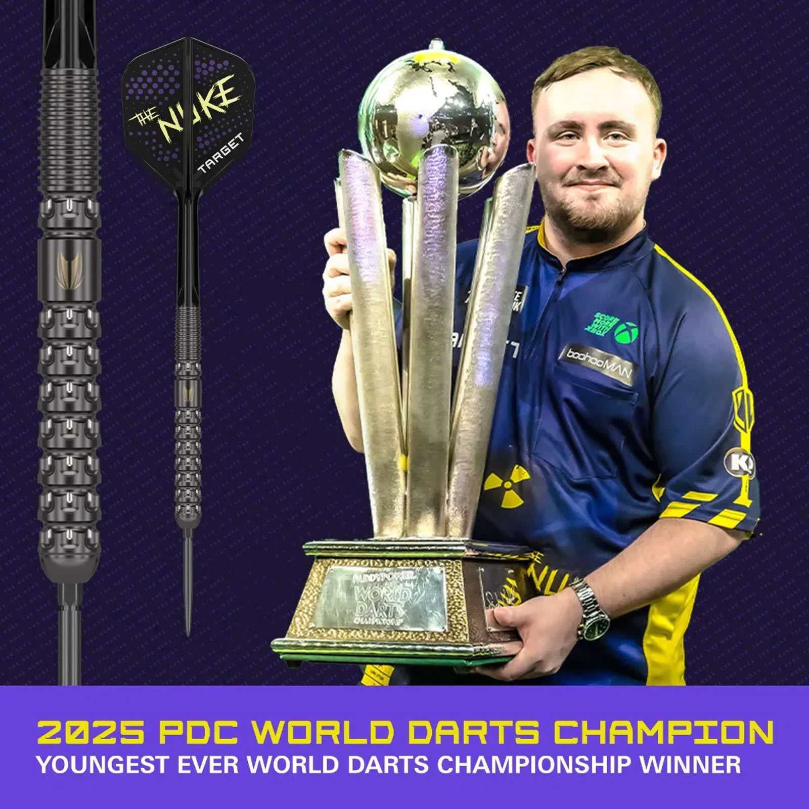 Target Darts Luke Littler 'The Nuke' Generation 1 90% Tungsten 23g Dar