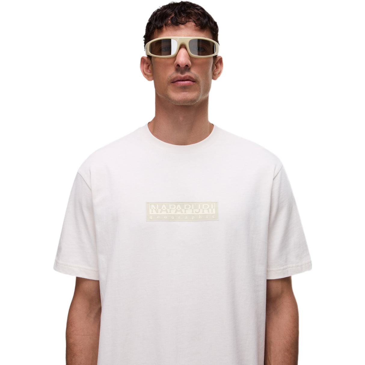 Napapijri Mens B-BOX LOGO Tee White