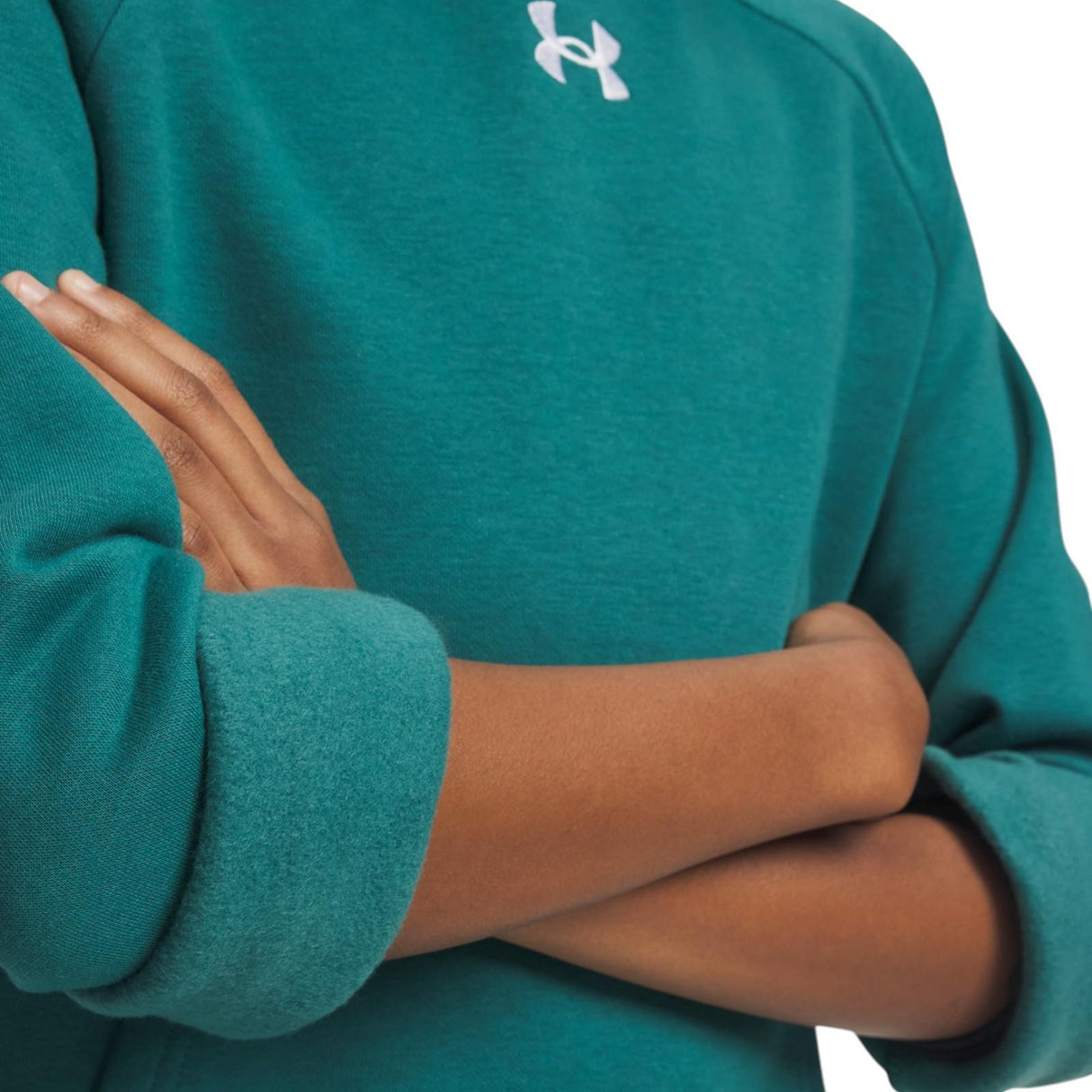 UA Boys Rival Fleece Hoodie Green