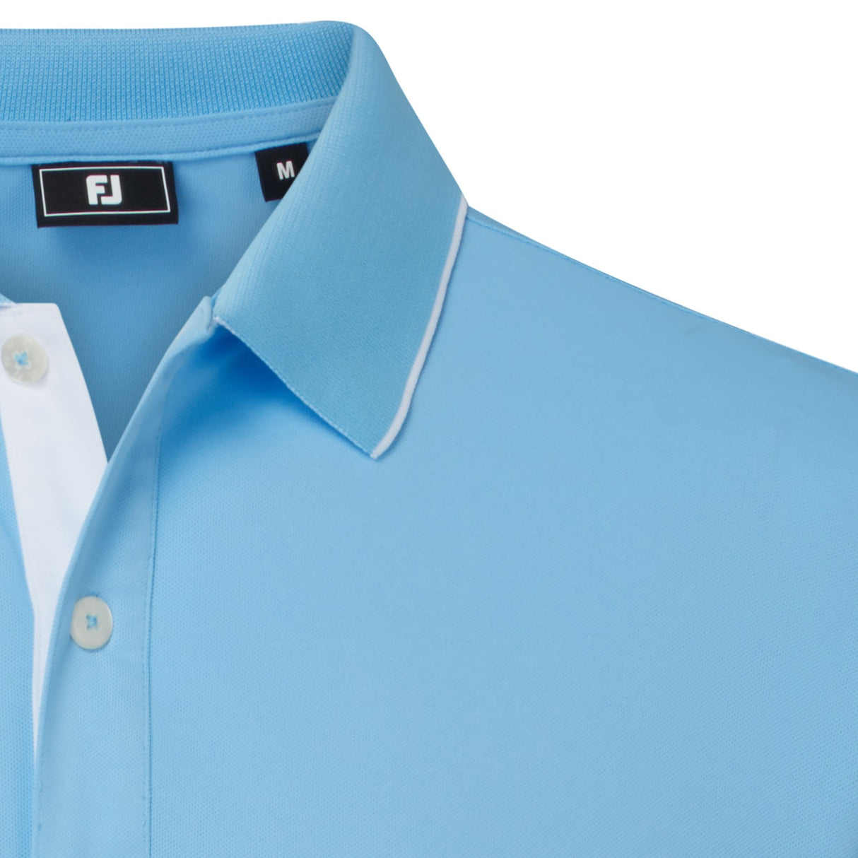 Footjoy Mens Wordmark Pique Blue